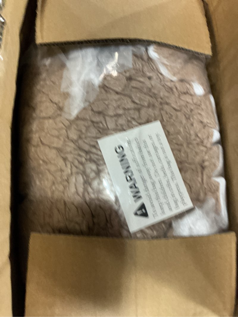 Condition photo showing New/Like New for Toddler Chair,Sherpa Bear Toddler Couch Fold Out,Children Reading Chair,Flip Out Kids Couch,Kids Sofa Convertible for Age 1-3(Brown Bear)