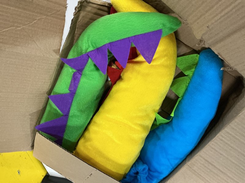 Condition photo showing Good Condition for Tigerdoe Dragon Tails - Dinosaur Costume - Dragon Tail Theme Party - Dress Up - Animal Tails (Blue, Green & Yellow Tail)