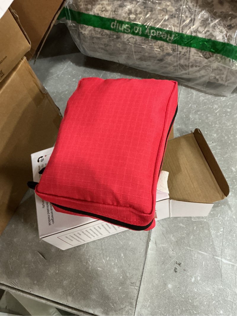 Condition photo showing Good Condition for 300 piece first aid kit, compact waterproof first aid bag with 9 organized compartments, portable em