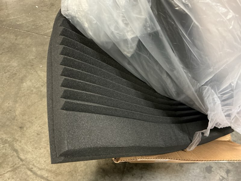 Condition photo showing As Is for acoustic wedge studio foam sound absorption wall