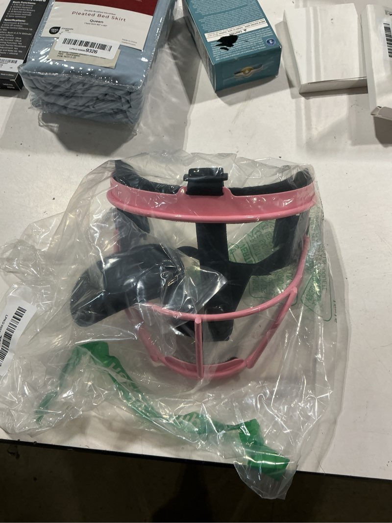Condition photo showing Good Condition for dinictis softball face mask, lightweight, comfortable, with wide field vision, durable and safe face guards, premium protective softball fielder's mask pink youth(m)