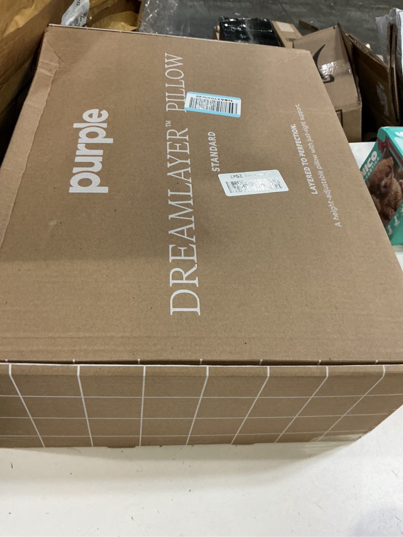 Condition photo showing New/Like New for Purple DreamLayer Pillow - Standard Size, Multi-Layered GelFlex Grid & MicroAir Foam for Support & Pressure Relief - Customizable Height with Removable Foam Booster Layers