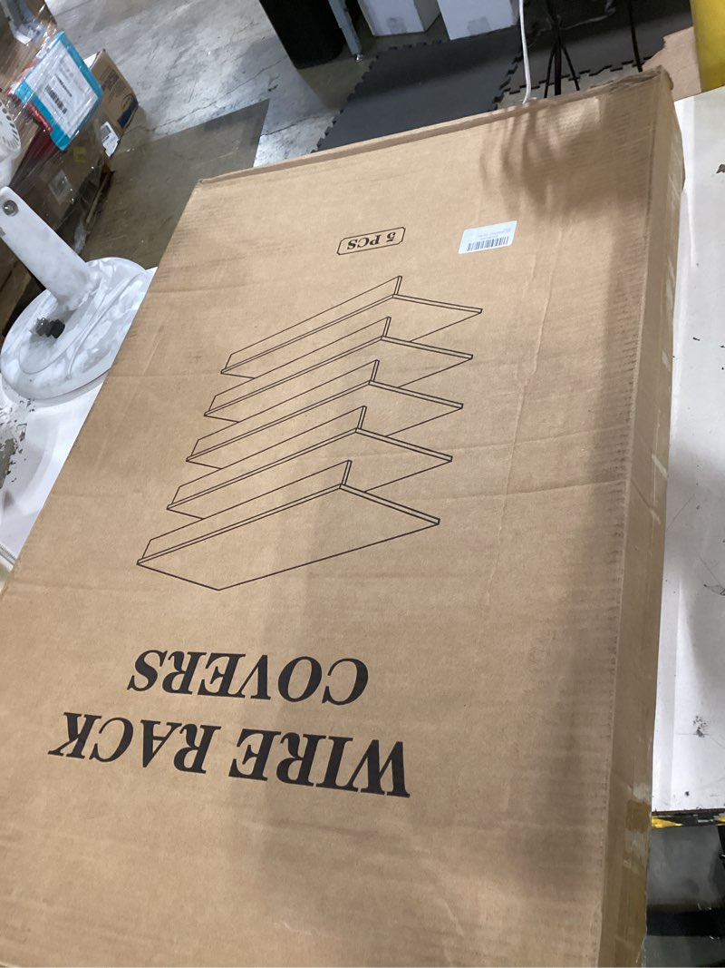 wire shelf covers, shelf covers for wire shelving, 0.39 inch thick (not wood), wire rack covers with