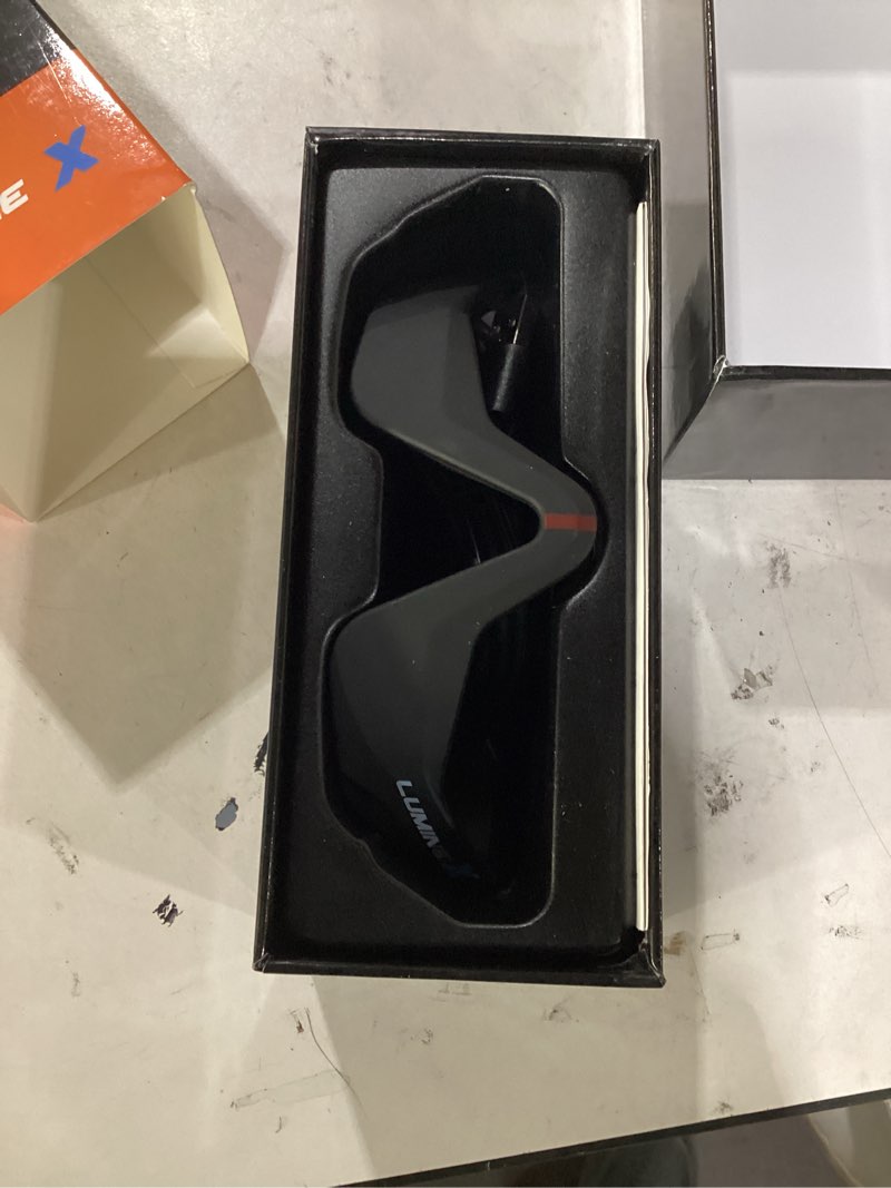 Condition photo showing Good Condition for under-eye red light therapy device, & microcurrent eye massager, puffiness, eye bags - red light therapy glasses for reducing wrinkles and fine lines black