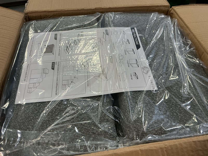 Condition photo showing Good Condition for 5-Step Dog Stairs for Small, Medium and Large Dogs with Storage Box - Durable Folding Pet Steps, Padded Lid and Container; Dog Steps for Bed and Couch + Hair Brush Gift (Light Grey, Large, 5.0) Light Grey 5.0 Large