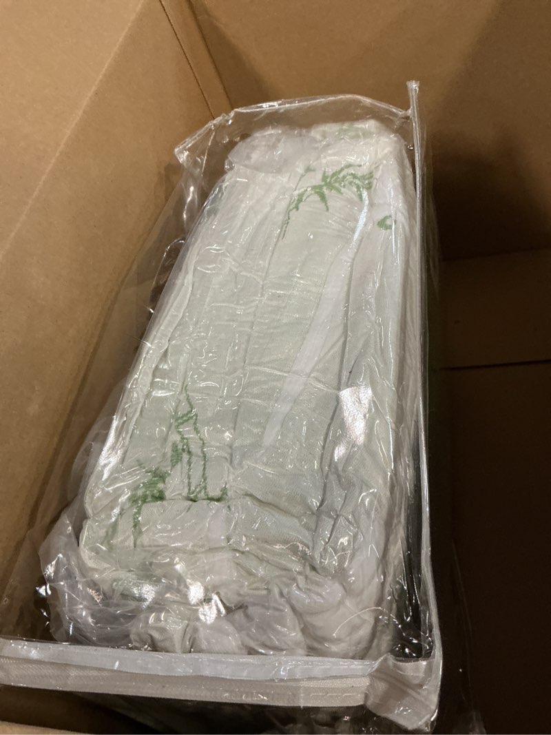 Condition photo showing Good Condition for Ultra Soft King Size Mattress Topper - Viscose Made from Bamboo Pillow Top Mattress Pad for Back Pain Relief - Naturally Cooling for Hot Sleepers, Green Green King