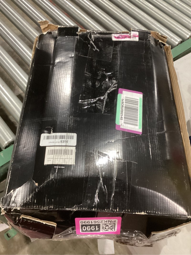 Condition photo showing Good Condition for EVERGRACE Velvet Quilt King Size, Luxury Velvet Bedding Set, Ultra Soft Ruched Quilt Sets, Lightweight Comforter Vintage Textured Bedspread Coverlet with 2 Shams for All Season, Mauve Purple King/Cal King (104" x 92") Ruched Mauve Purple