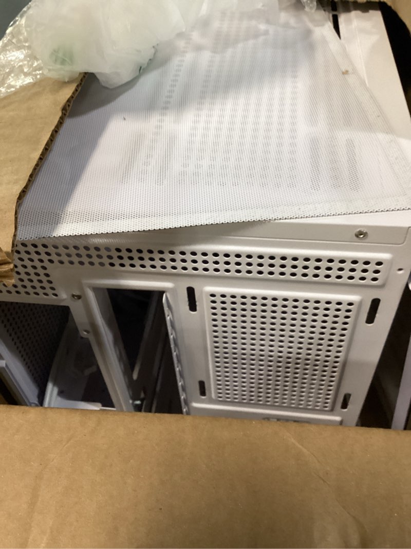 Condition photo showing Good Condition for H1 HYXN ATX PC Case - Pre-Installed with 7 PWM ARGB Fans - Dual Cavity Mid-Tower PC Gaming Case - with Type-C - Can Hold up to 3X 360mm heatsinks simultaneously (White, H1) H1 White