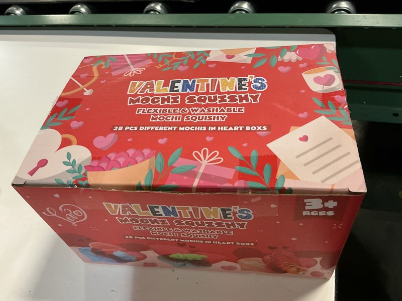 Condition photo showing New/Like New for Budbof 28 Packs Valentines Day Gifts For Kids, Cute Mochi Squishy Toys and Valentines Cards with Hearts Box for School Boys Girls Exchange Gifts Classroom Prizes Valentine Party Favors Style A