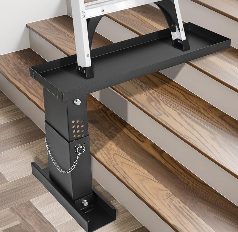 Ladder Extender Pro, Ladder Stabilizer High Strength, Ladder Leveler 13.4”-19” Adjustable Height Range for Single and Extension Ladders Pro, 13.4"- 19" Height