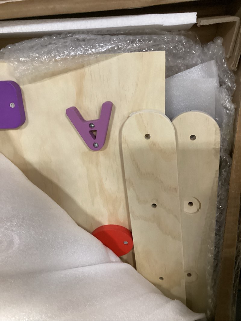 Condition photo showing Good Condition for (Incomplete)Pikler Triangle Set, 9-in-1 Foldable Wooden Climbing Toy for Toddler 1.8-7Y, Montessori Climber Gifts, Indoor Jungle Gym with Arch&Ramp&Ladder for Kids to Learning Through Playing