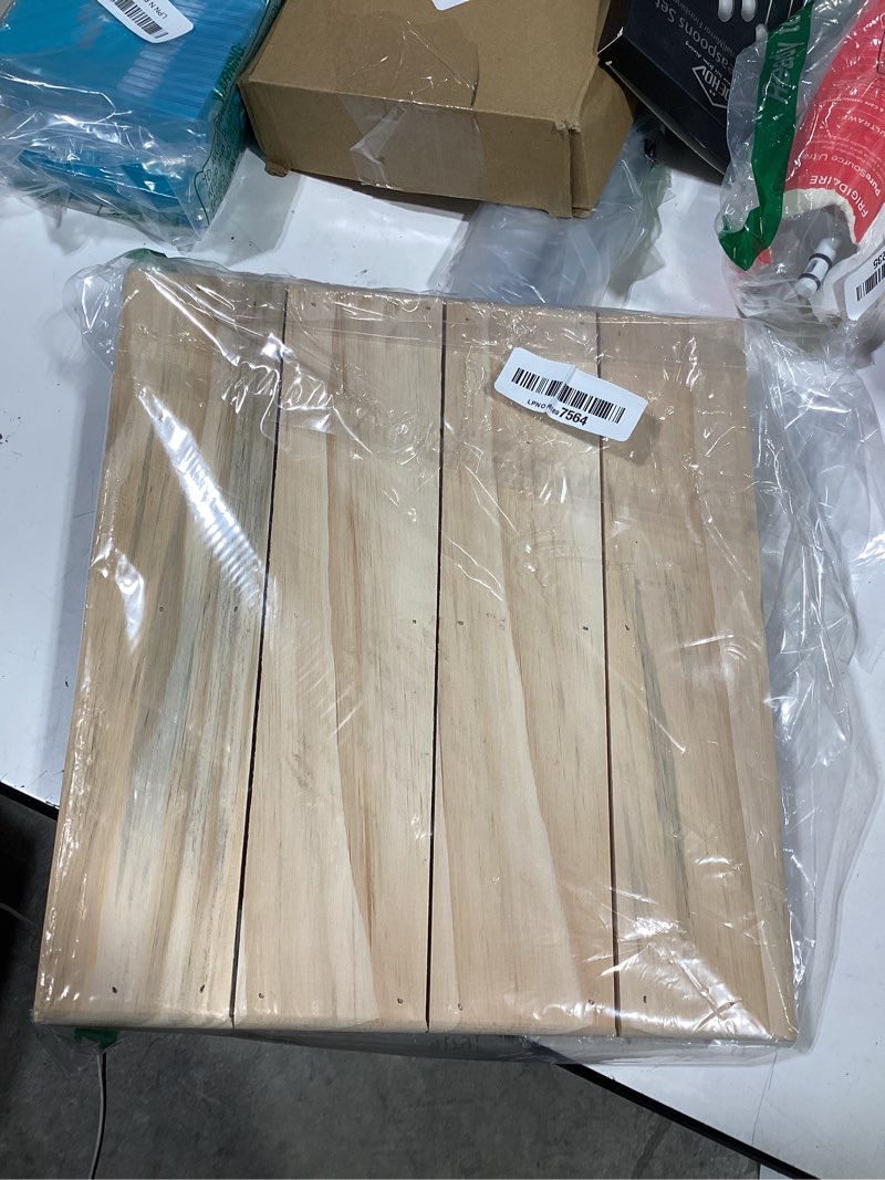 Condition photo showing As Is for wooden ramp for home use non slip design portable threshold ramp for sweeping and wear resistant for steps and wheelchair access