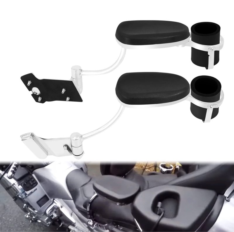 HDBUBALUS Passenger Armrests with Cup Holder Fit for Honda Goldwing GL1800 2001-2017
