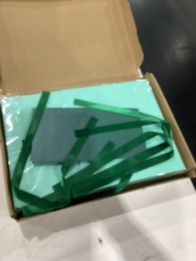 Condition photo showing New/Like New for green gift boxes 8.7x6.5x3.5 inches with ribbon foldable gift boxes set of 5 glossy finish magnetic for luxury presentations and groomsmen proposal small-green-5pcs small-l8.7*w6.5*h3.5inch