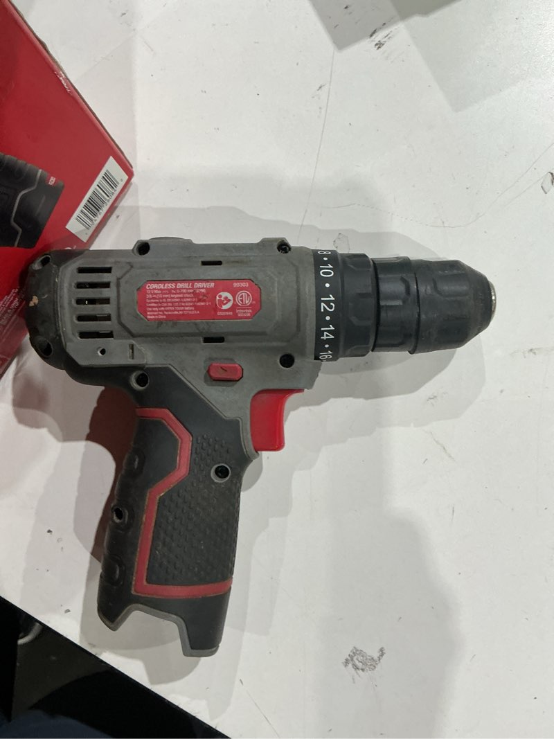 Condition photo showing Good Condition for hyper tough 12v brushless cordless drill driver with 1.5ah battery