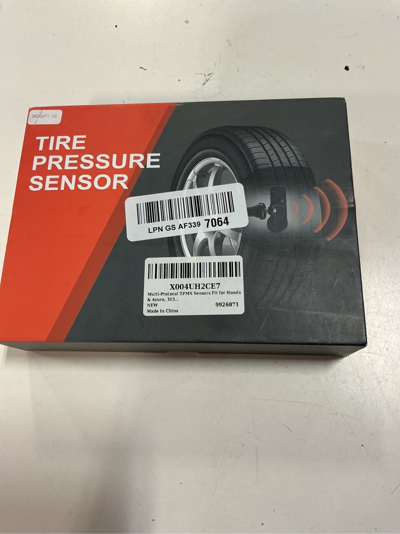 Condition photo showing New/Like New for multi-protocol tpms sensors fit for honda & acura, 315mhz / 433mhz – 4pcs, pre-programmed tire pressure monitoring replacement for odyssey, cr-v, civic, accord, pilot, hr-v, passport, mdx, tlx, rdx fit for honda & acura-4pcs 4