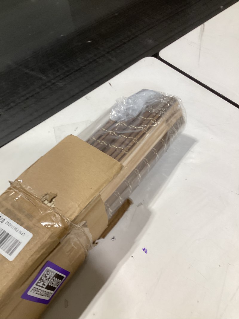 Condition photo showing New/Like New for Cordless Bamboo Roman Shades for Windows, Blinds Size (36" W × 64" H) Colour (BDP-Driftwood) Fits Windows (36 1/4" W × 64" H) Bdp-driftwood 36 1/4" W × 64" H