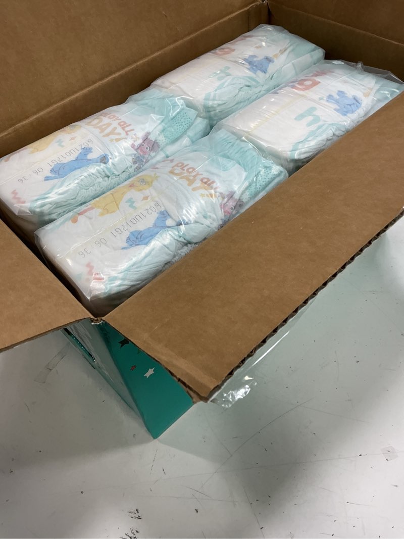 Condition photo showing New/Like New for (size:4) pampers diapers - baby dry - size 4, 92 count, absorbent disposable infant diaper (packaging may vary) size 4 92