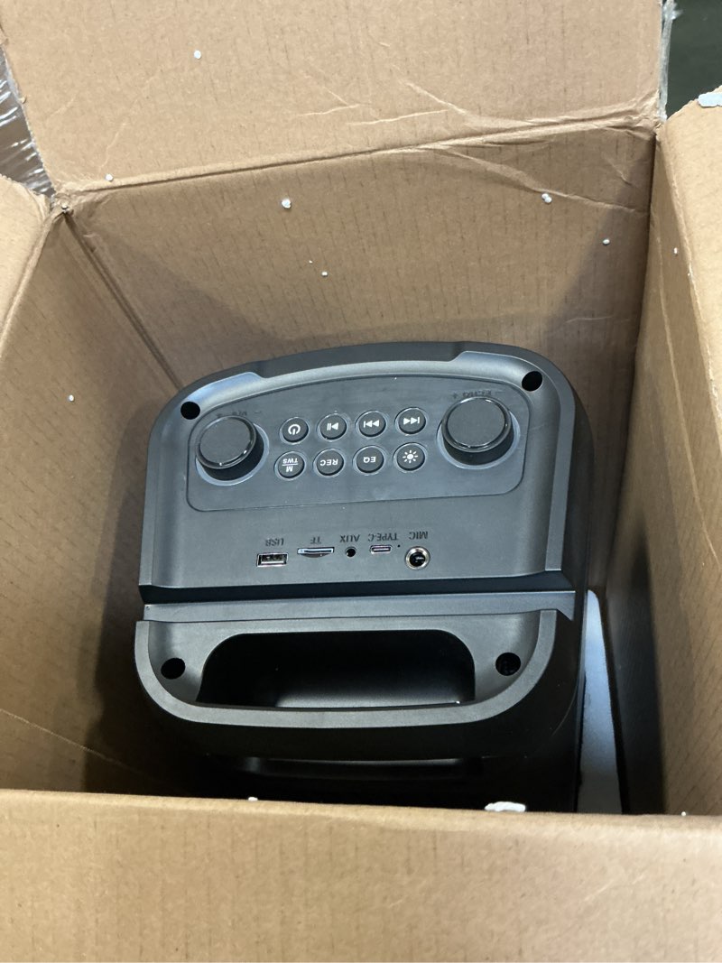 Condition photo showing Good Condition for Karaoke Machine for Adults, Portable Bluetooth Speaker with 2 Wireless Microphones, Portable PA Syst