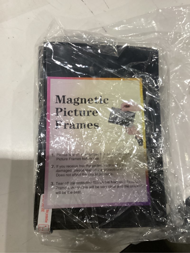 Condition photo showing Good Condition for yixangdd 100 pack magnetic picture frame, 4 x 6 inches fridge magnetic photo frames, magnetic photo frames for refrigerator, home, school, office (black) black 4*6 inches-100pack