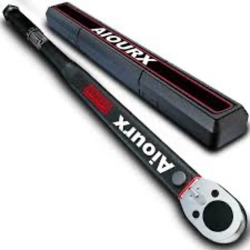 Aiourx 3/4" Drive Click Torque Wrench 25-350 Ft.-Lb. / 33.9-474.8 Nm, Dual-Direction Adjustable Torq