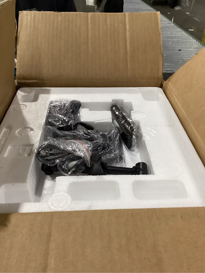 Condition photo showing New/Like New for moukey karaoke machine, 10" woofer portable pa system, bluetooth speaker with 2 wireless microphones, lyrics display tablet holder, party lights & echo/treble/bass adjustment support rec/aux/usb/tf