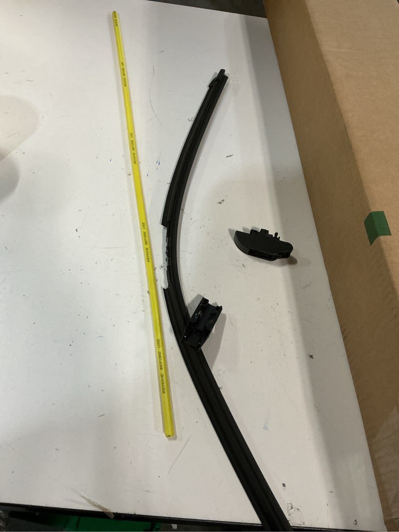 Condition photo showing As Is for Rain-X Silicone AdvantEdge Wiper Blade 24" Windshield Wiper Blades Replacement, All-Weather Performance Lasts 2X Longer, Premium Beam, Installock Adapter for Easy Fit (Pack of 1) 24" Silicone AdvantEdge