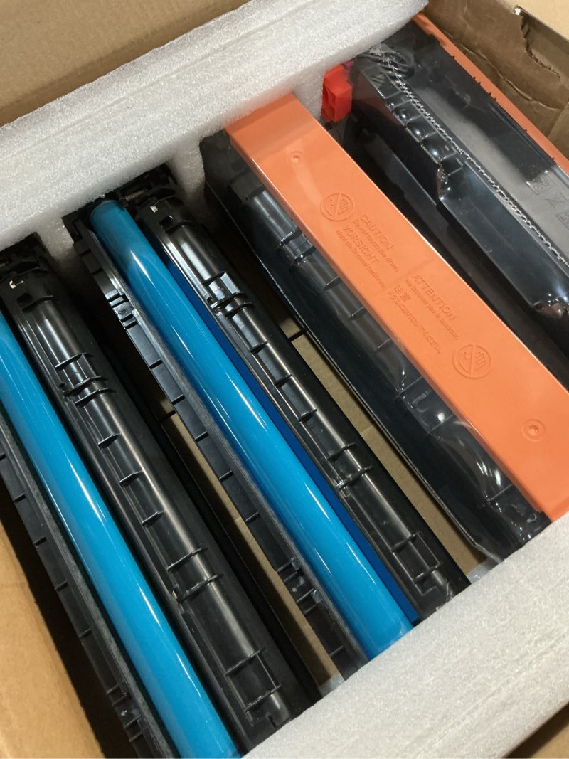Condition photo showing Good Condition for 218x toner cartridges 4 pack high yield (with chip) compatible replacement for hp 218x 218a for color laserjet pro 3201dw mfp 3301fdw 3301cdw 3301sdw printer ink w2180x w2180a (bcmy, 4-pack)