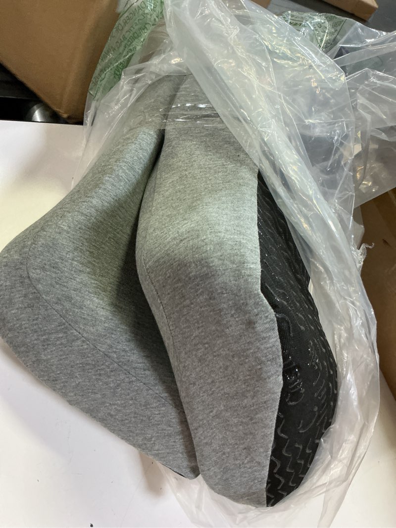 Condition photo showing As Is for c cushion lab patented pressure relief seat cushion for long sitting hours on office/home chair, car, wheelchair - extra-dense memory foam for hip, tailbone, coccyx, sciatica - light grey gray