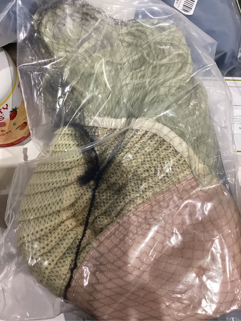 Condition photo showing New/Like New for Men Bald Light Green Short Curly Wig Unisex Halloween Cosplay Costume Wigs