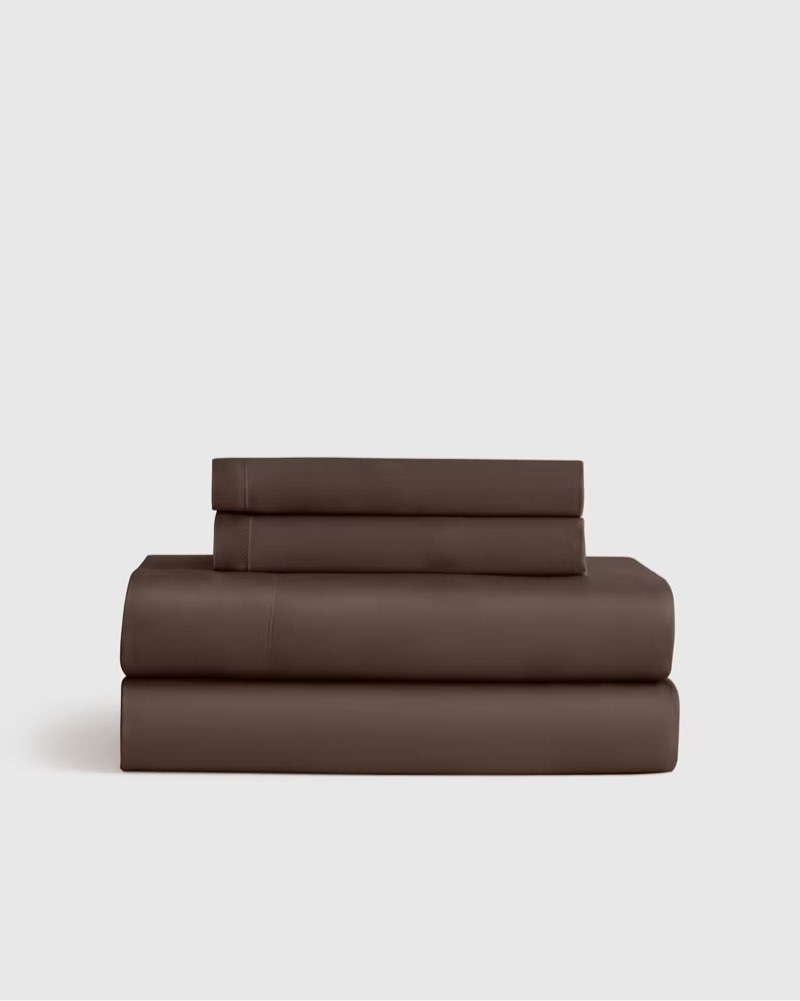 quince bamboo sheet set of 3 color espresso, king 