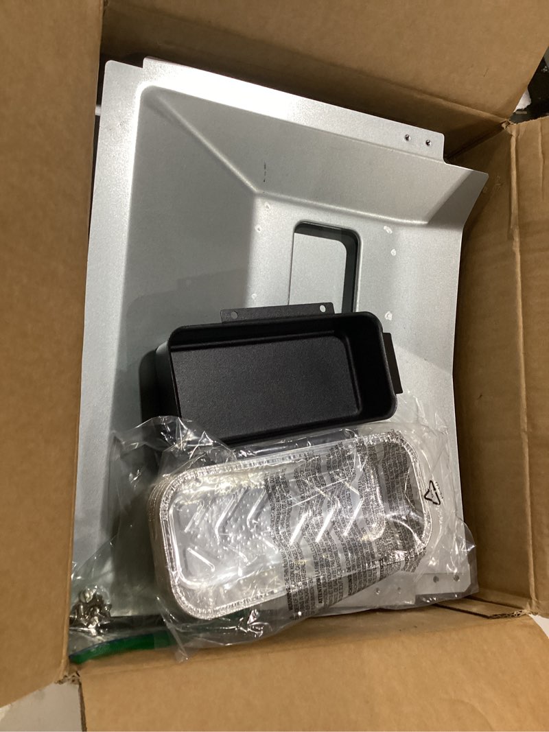 Condition photo showing Good Condition for uniflasy universal grease tray with catch pan fits nexgrill, charbroil, dynaglo, kenmore, bhg, grill master, backyard, uniflame, expert gas grill, adjustable drip pan for 3/4/5 burner gas grill 23.6"to 31.6" (two sections adjustment)