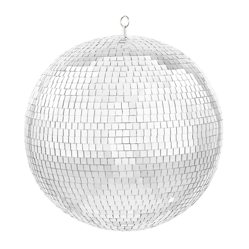 VEVOR Mirror Disco Ball, Large 20 Inch Party Mirror Ball with Hanging Ring, Lightning Disco Ball Par