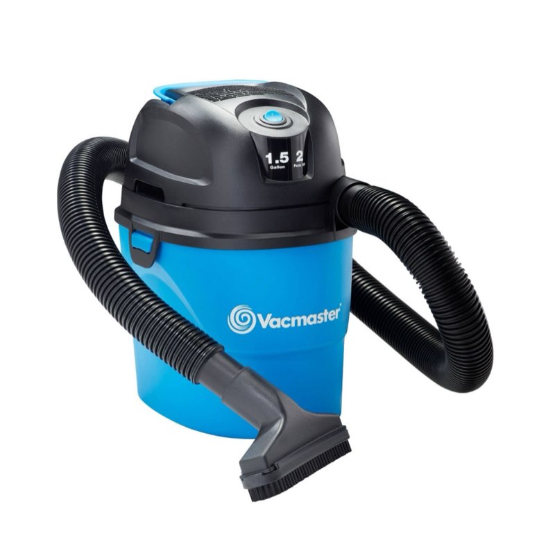 Vacmaster 1.5gal Wet/Dry Vac with Bonus Car Nozzle: Portable Electric Shop Vacuum, Multi-Surface, 600W, Corded