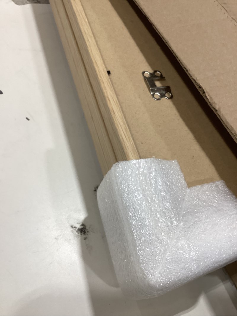 Condition photo showing Good Condition for 16x20 Oak Wood Frames -16"x20" Poster Frames for Wall, 16x20 Picture Frames for Wall, 16 x 20 Picture Frames, 16 x 20 Frames for Wall(3 Pack, Beige) Beige-3P 16x20