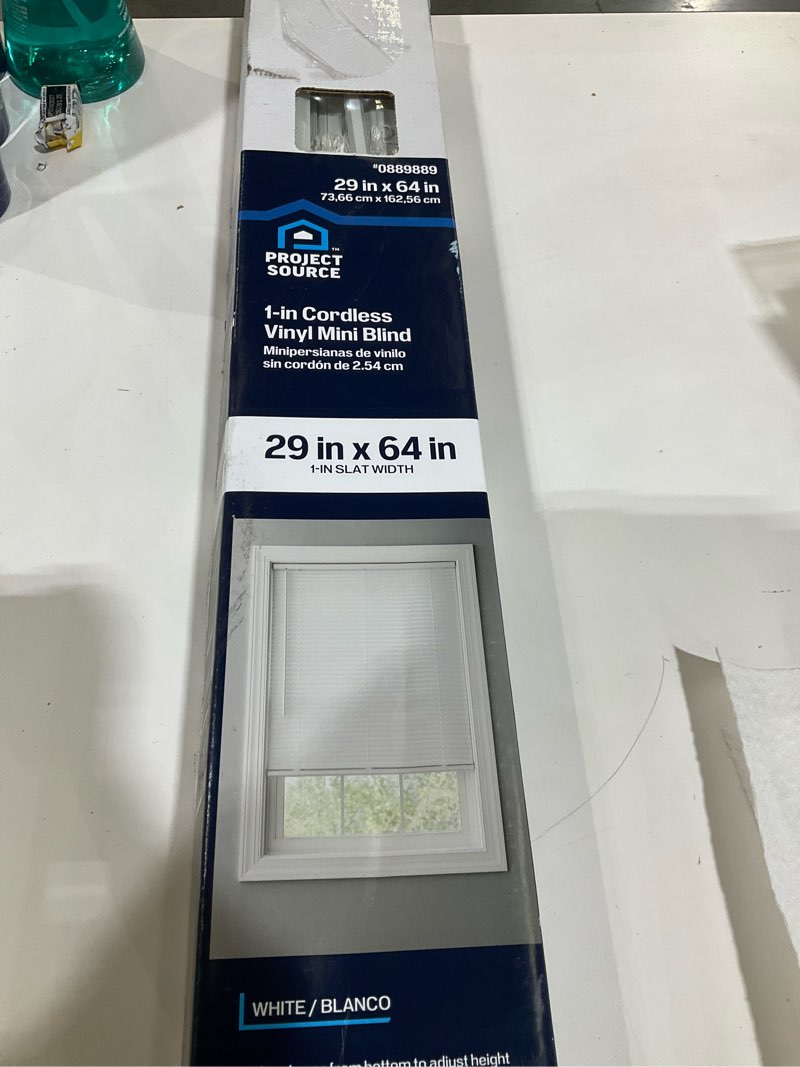 1-in cordless vinyl mini blind 