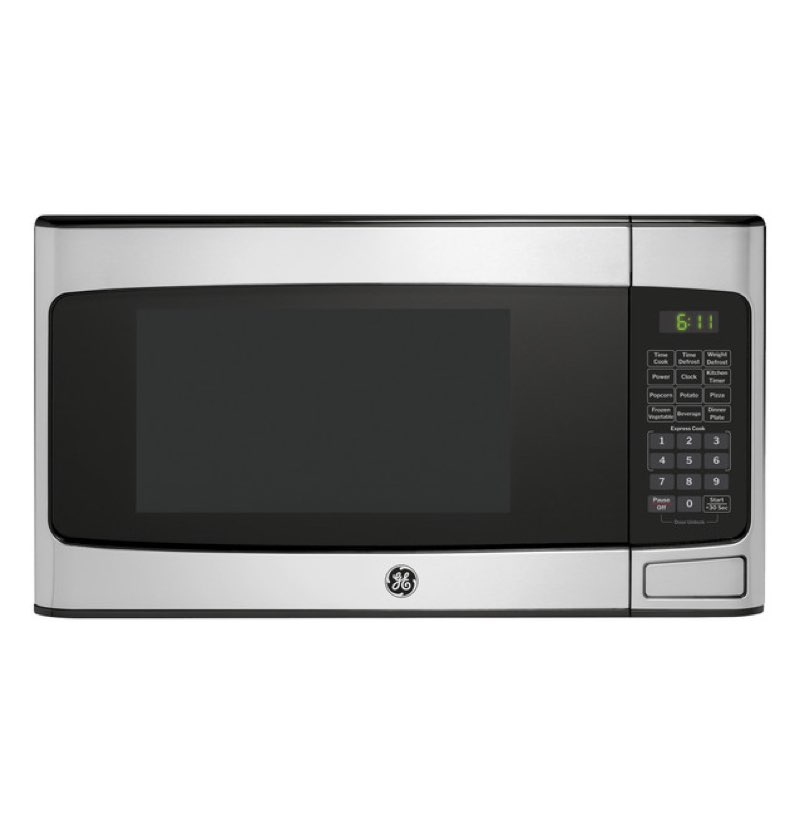 ge 1.1 cu. ft. capacity countertop microwave oven (model gcst11x1wss).