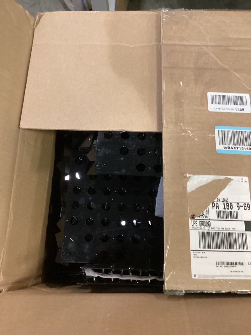 Condition photo showing item condition for Qcity Black Shimmer Wall Backdrop 48PCS, Black Back Not See-Through Design, Square Sequin Glitter Backdrop Panel, Perfect for Outdoor Events, Birthdays, Wedding and Party Decoration 48PCS Black