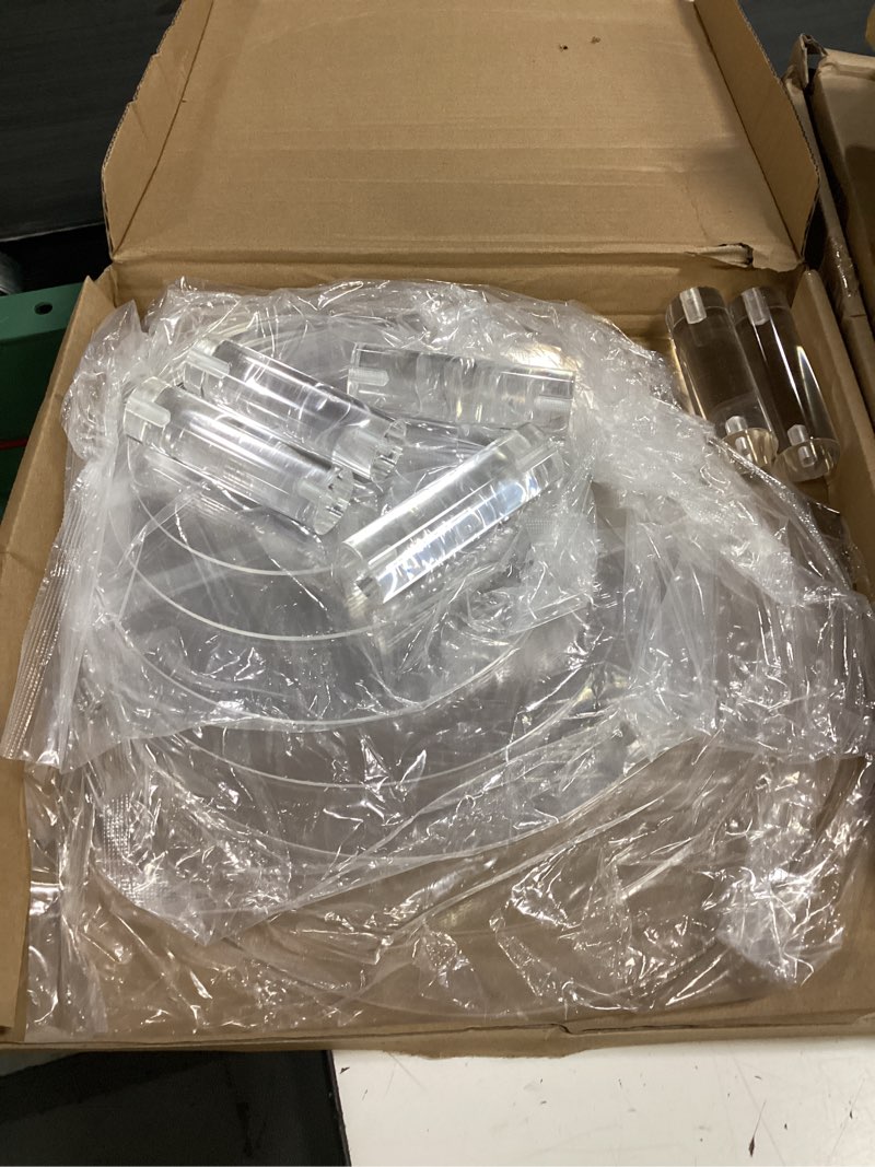 Condition photo showing Good Condition for yestbuy cupcake stand, acrylic cupcake tower tree, 7 tier large cupcake holder for pastry, clear cupcake dispaly stand for party, wedding, baby shower round - 7 tier