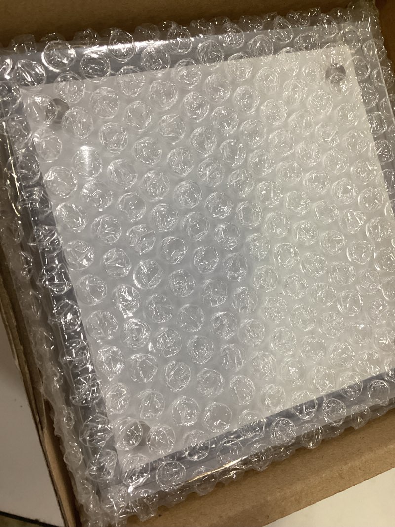 Condition photo showing New/Like New for helplex 5 pack 4x4 acrylic picture frames, 20mm thicker frameless clear frame double sided magnetic frame, free standing desktop display stand acrylic frames 4x4(5 pack)