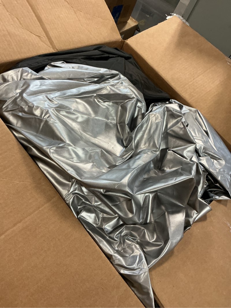 Condition photo showing As Is for Golf Cart Cover 2/4/6 Passenger, Waterproof Golf Cart Rain Covers, Heavy-Duty All Weather Protection Cover for EZ GO Yamaha Club Car Enclosure Accessories 4 Passenger Lifted(114"L x 55"W x 75"H)