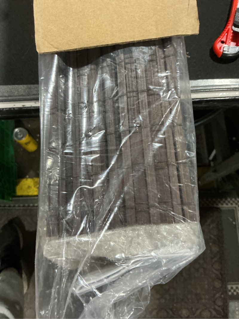 Condition photo showing Good Condition for UNISHADES Cordless Bamboo Roman Shades for Windows, Blinds Size (27" W ×64" H) Colour (BDP-Espresso) Bdp-espresso 27" W × 64" H