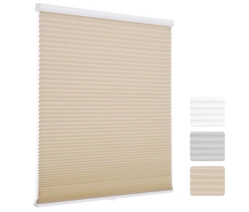 MYshade 1.5-Inch Cellular Cordless Light Filtering Shades,Thermal Insulating Noise Reducing Waterproof BEIGE 