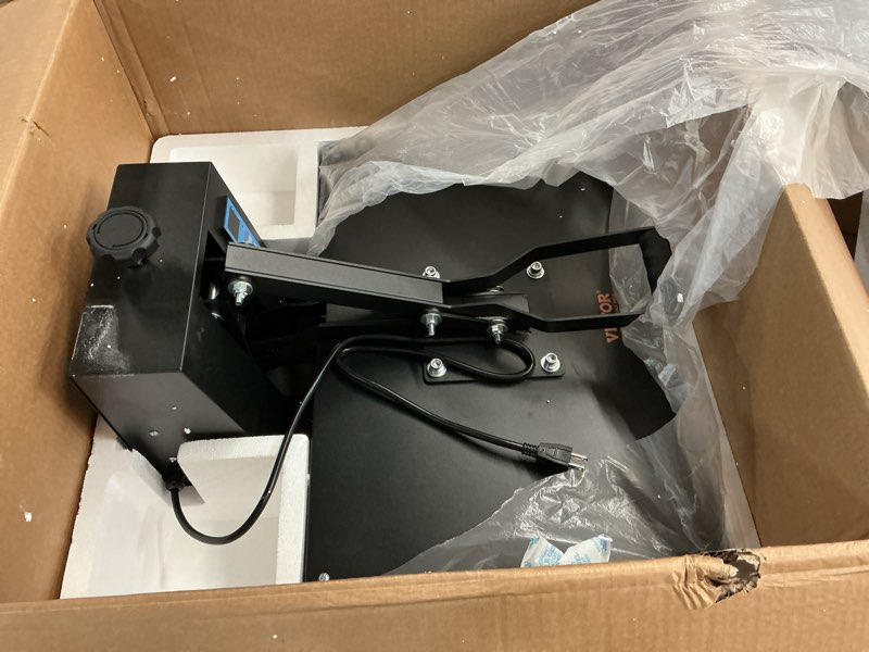 Condition photo showing As Is for VEVOR Heat Press 16x24, 1700W Power Heat Press Machine, Fast Heating, High Pressure Heat Press Machine for T-Shirt, Digital Industrial Sublimation Printer for Heat Transfer Vinyl, Easy to Use, Black 16x24-Black