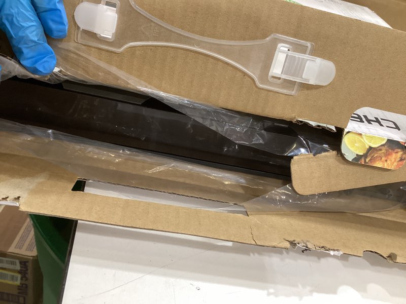 Condition photo showing Good Condition for Chefman Electric Warming Tray with Adjustable Temperature Control, Perfect For Buffets, Restaurants, Parties, Events, and Home Dinners, Large 21” x 16” Glass-Top Surface Keeps Food Hot – Black Stainless Black Large - 21" x 16"