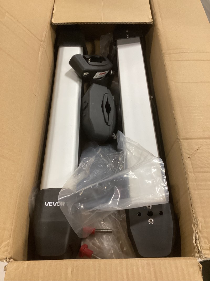 Condition photo showing As Is for VEVOR Ski & Snowboard Roof Rack, Carry up to 4 Pairs of Skis or 2 Snowboards, 2 PCS Aluminum Univers