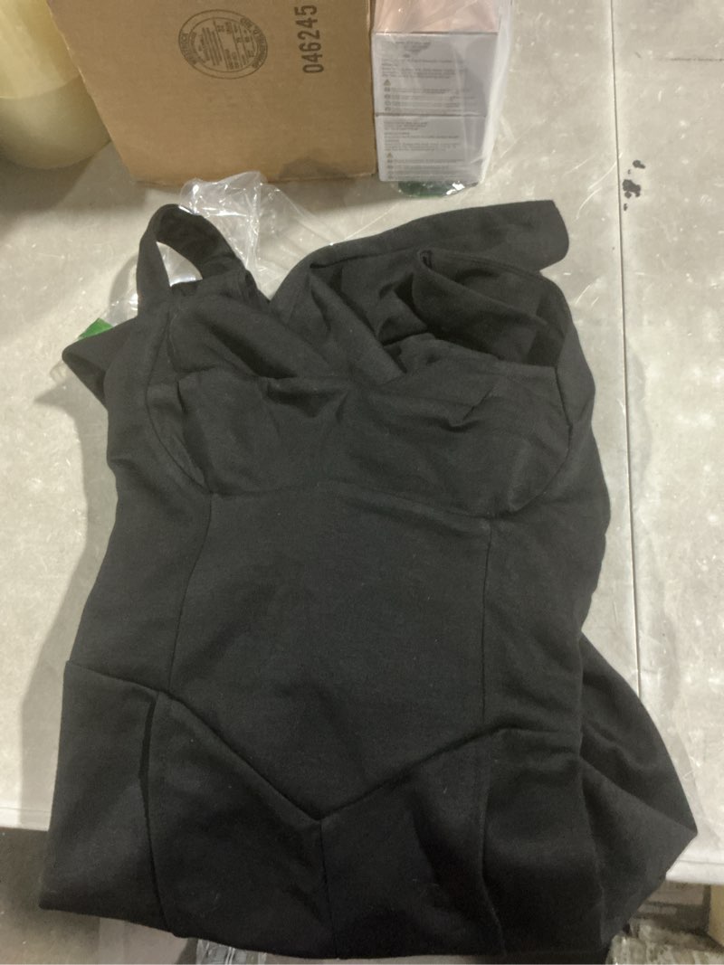 Condition photo showing Good Condition for chicme jumpsuits for women dressy bandeau thick strap casual jumpsuit backless lace-up party holiday overalls a-black small