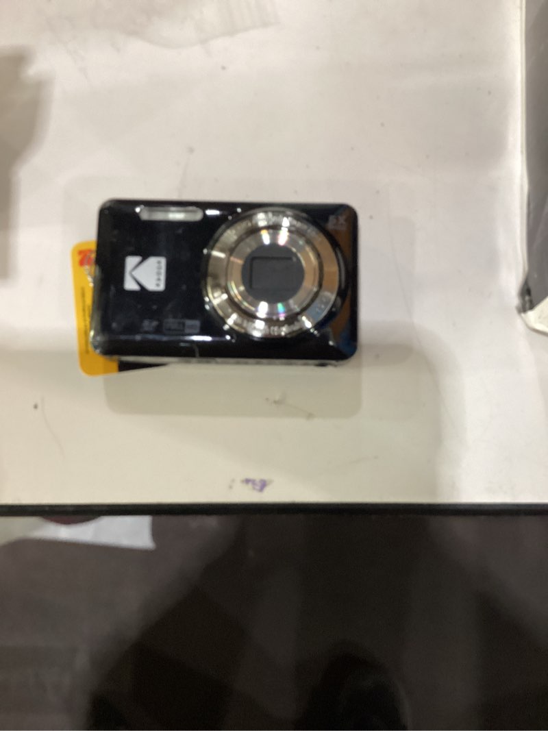 Condition photo showing As Is for KODAK PIXPRO FZ55-BK 16MP CMOS Sensor Digital Camera 5X Optical Zoom 28mm Wide Angle 1080P Full HD Video 2.7" LCD Vlogging Camera (Black)