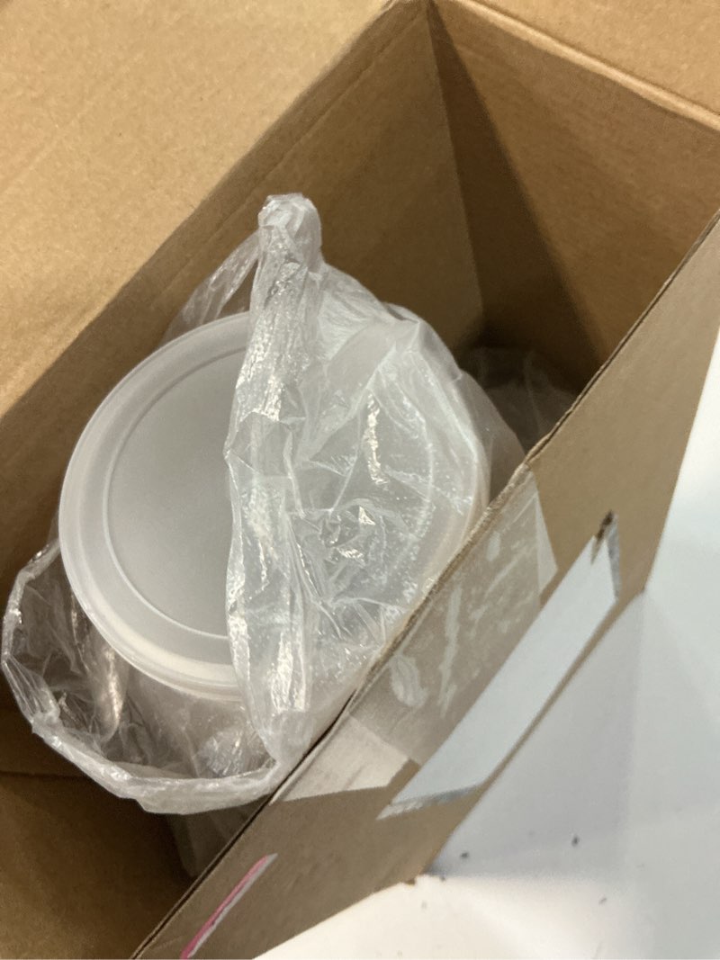 Condition photo showing Good Condition for lounsweer 30 pcs clear plastic cups with straws and lids, 16 oz round bottom reusable ice coffee cups travel mug tumbler for beverage water parties christmas birthdays (white) white 30