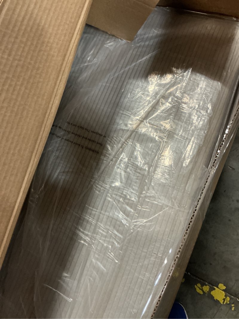 Condition photo showing New/Like New for BYBYME Tri-Folding Corduroy Mattress, 6 Inches Gel Folding Mattress Topper, Foldable Soft Guest Bed Camping Pad, Washable Cover (Grey, Twin) Grey Tw"